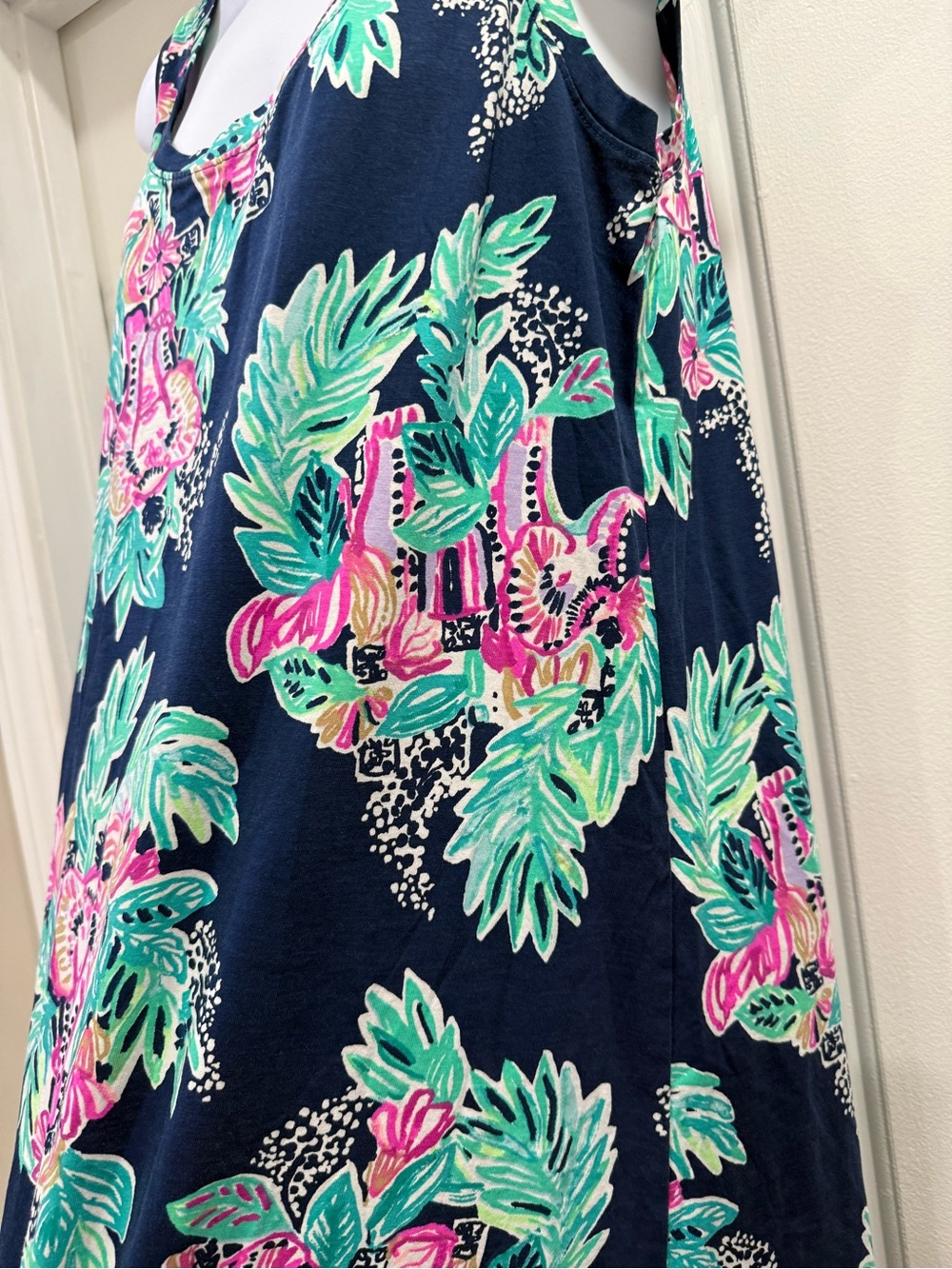 Lilly Pulitzer Raylee Pima Cotton Inky Wave Peanut Gallery Dress Size M πππ - Picture 2 of 12